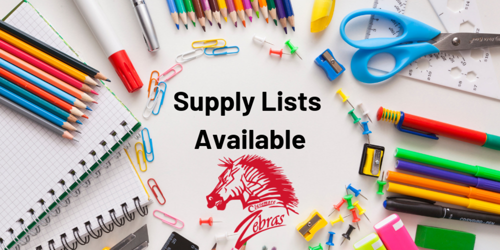 School Supply Lists Now Available