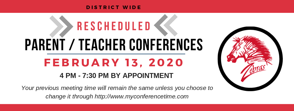 District Parent/Teacher Conferences - February 13th