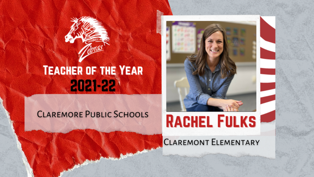 Rachel Fulks Site Teacher of the Year for Claremont Elementary