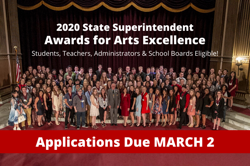 2020 State Superintendent's Awards for Arts Excellence