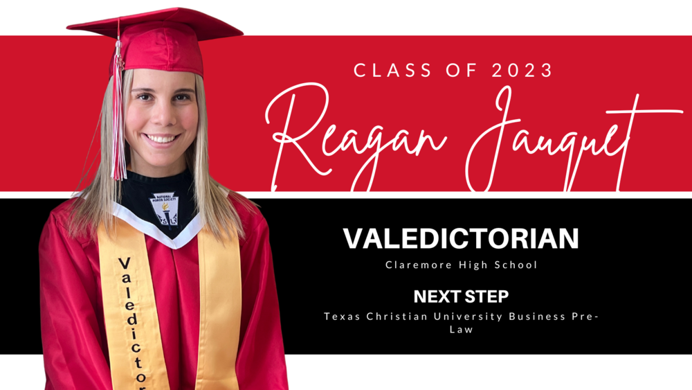 Reagan Jauquet 2023 Valedictorian