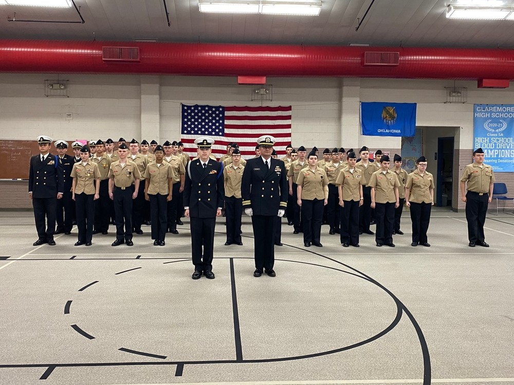 CHS NJROTC in formation 