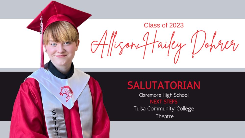 Allison Dohrer 2023 Salutatorian