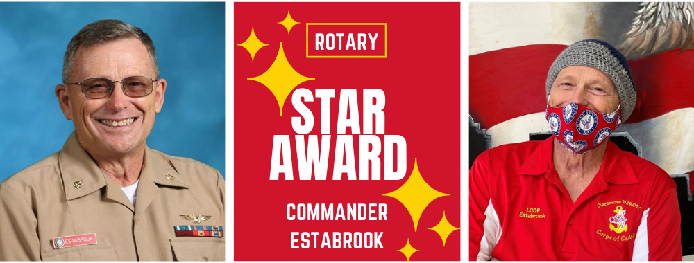 CHS NJROTC Commander named Rotary Star