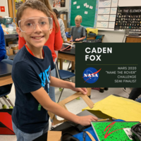 WRJH Student Semi-Finalist in the Future Engineers LLC - Name NASA's Mars 2020 Rover