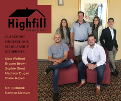 Highfill Properties Scholarship Winners