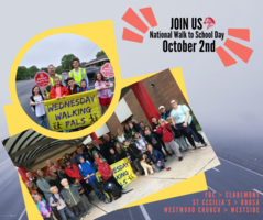 Join us for National Walk to School Day - Oct. 2nd