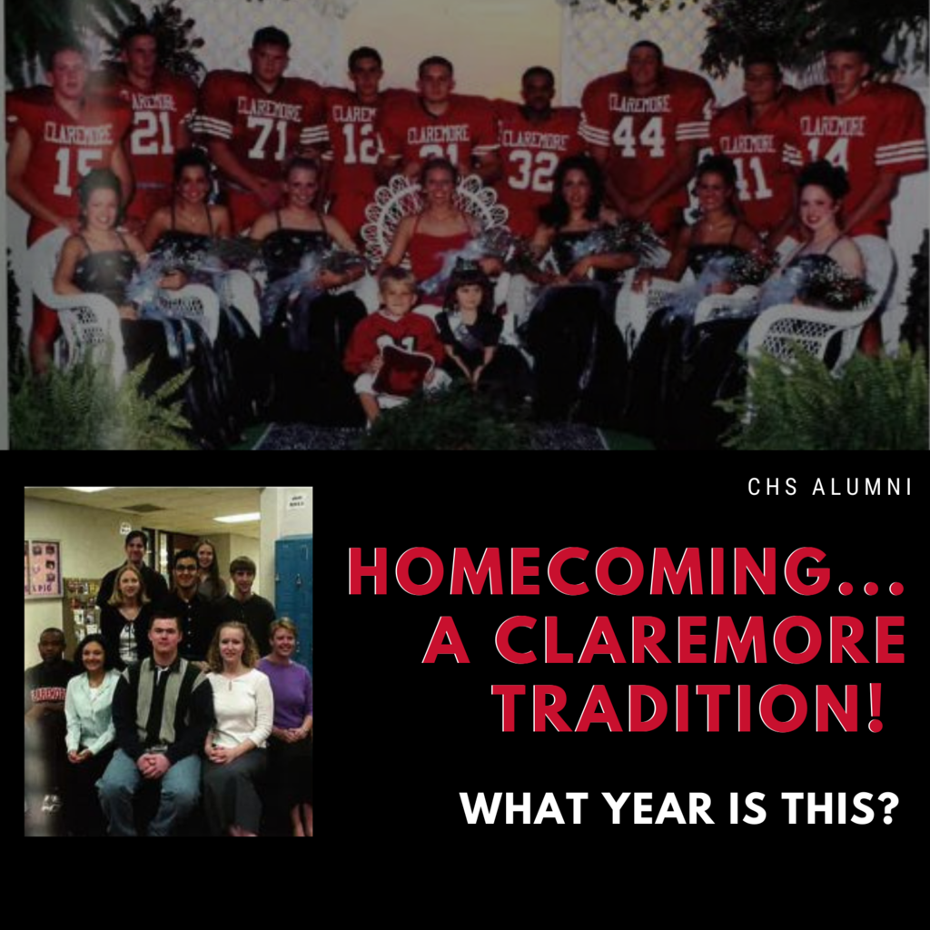 Anyone remember what year or the people in this homecoming memory?  Today, tickets go on sale at 2 PM for tickets to Claremore vs. Tulsa Hale homecoming game on October 23rd.   You can avoid the lines and secure your tickets online.