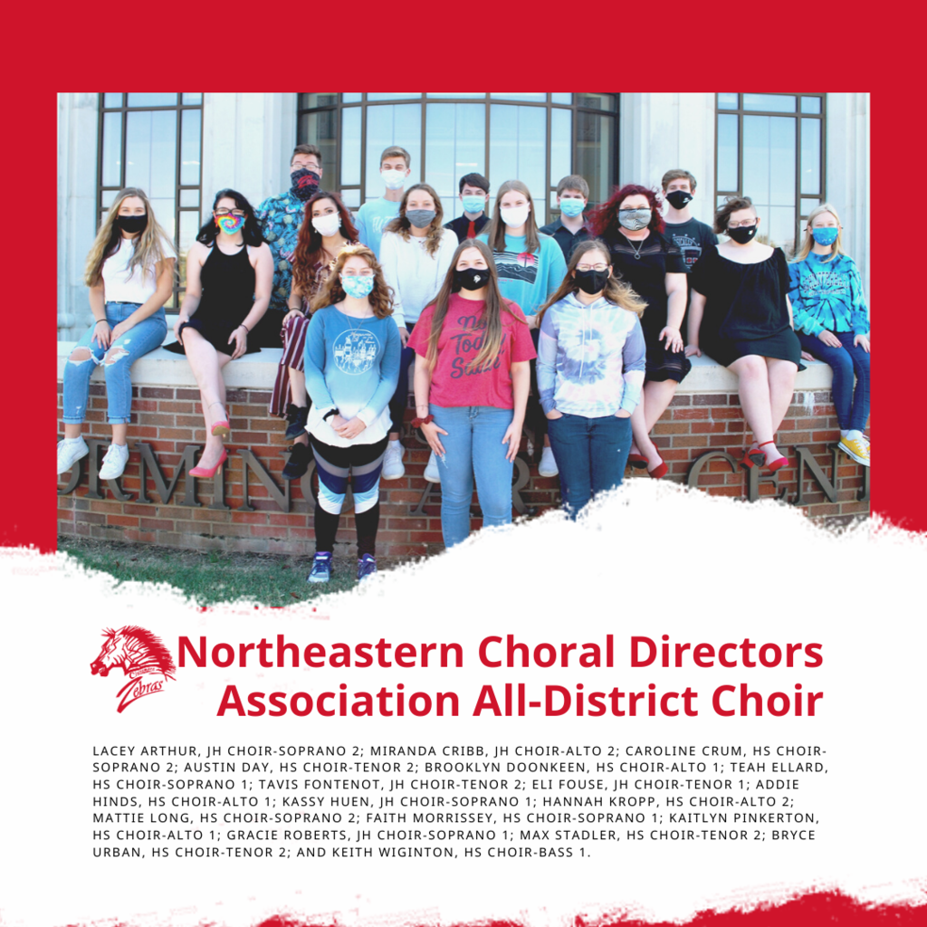 Recently, 19 students from Claremore High School (CHS) sang their way to feeling accomplished, proud, excited, and honored. Why? Because they were selected to the 2020-21 Northeastern Choral Directors Association All-District Choir.