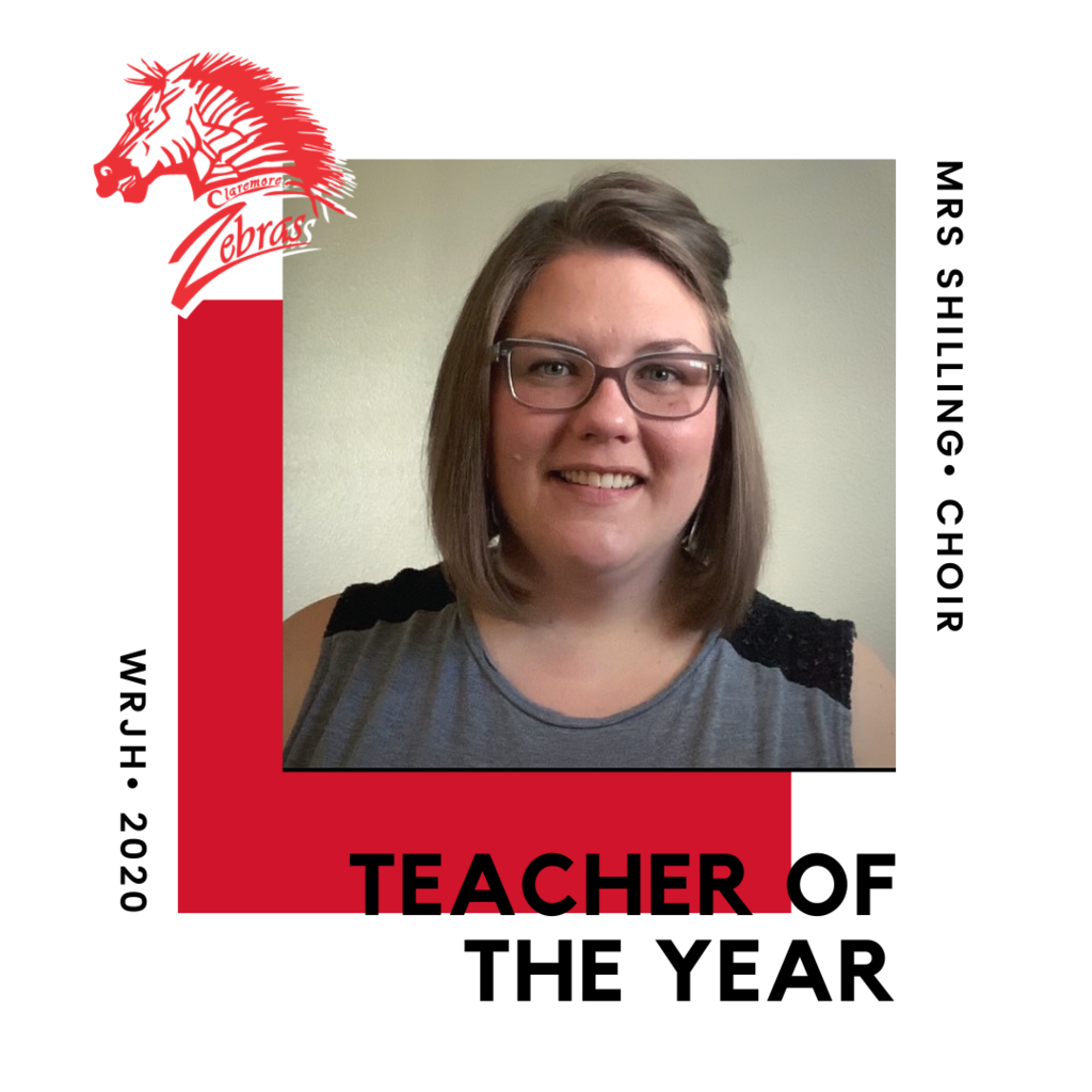 Jana Shilling, the Choir teacher, is the site Teacher of the Year at Will Rogers Junior High. 
