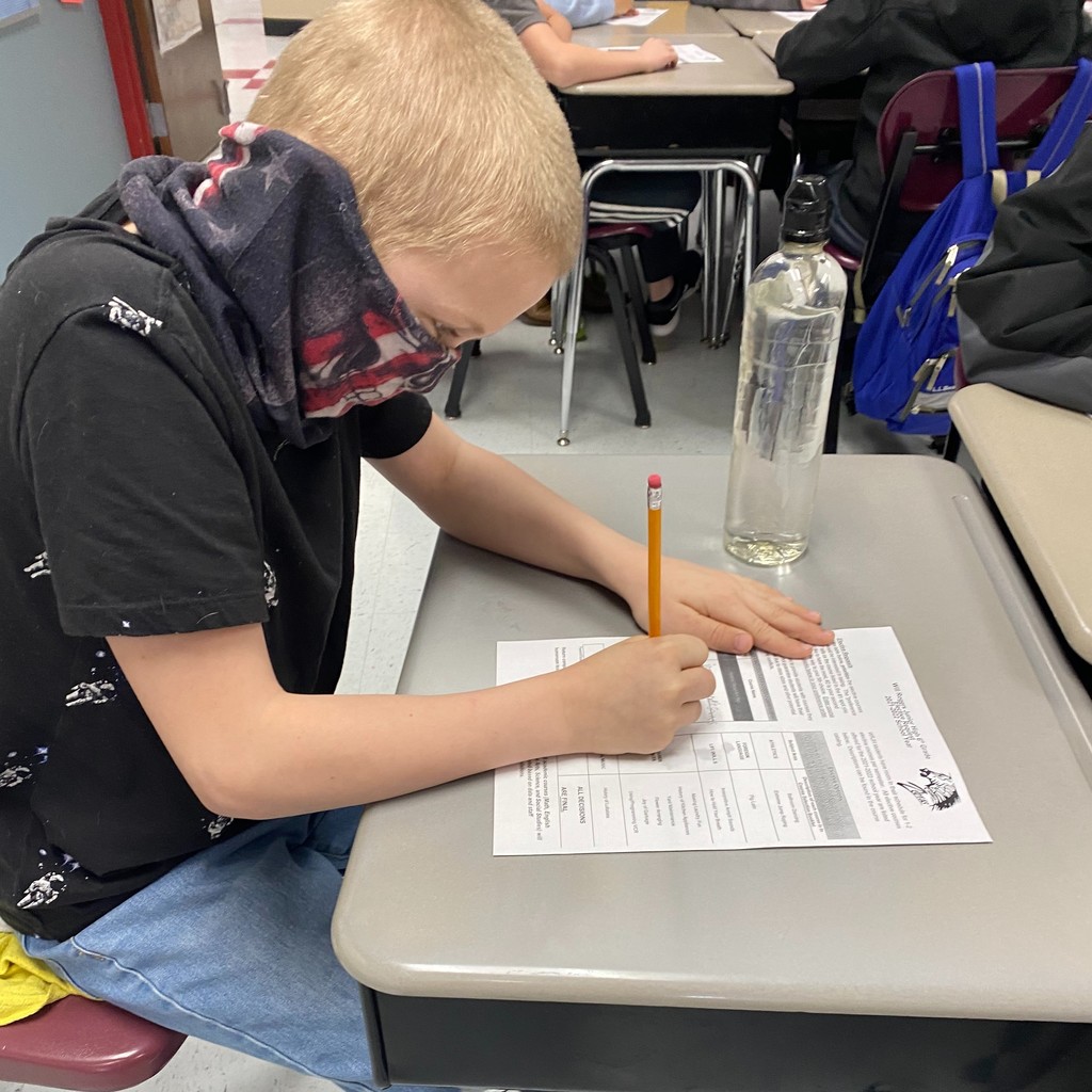 They had the students fill out โnewโ elective forms for the Jr. High with electives