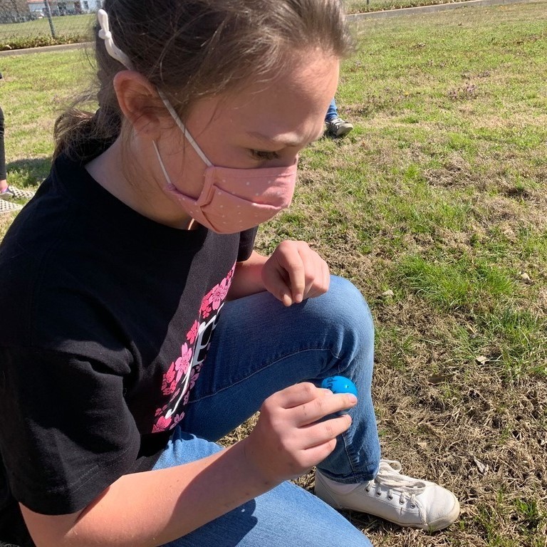 Mrs. Harrison created a fun math activity for her students before Easter! Students were asked to match up Easter egg halves with equivalent fractions, decimals, etc. These students had a blast!