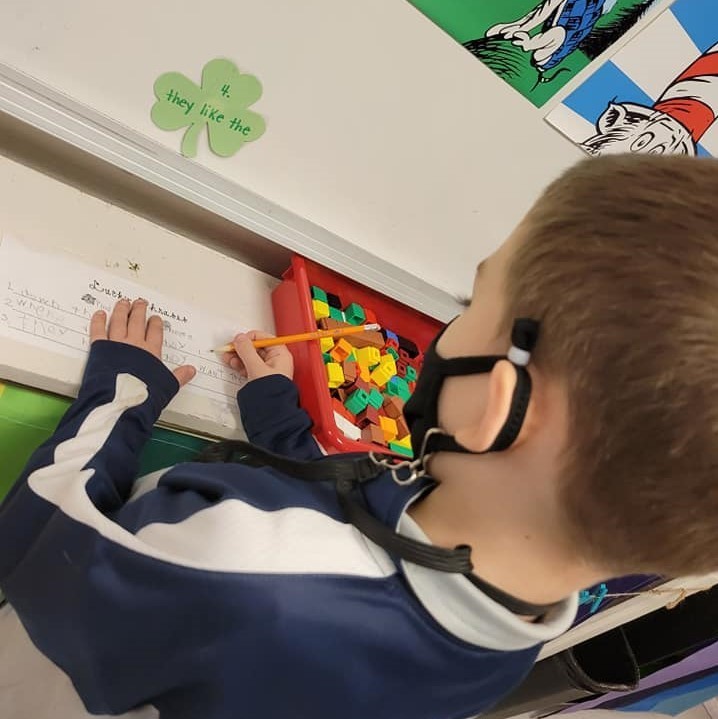 This week in literacy stations we practiced...