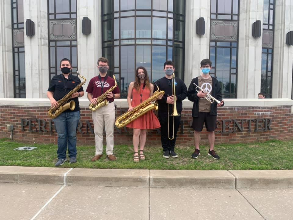We had five students selected to be a part of the Oklahoma All-Star Jazz Band