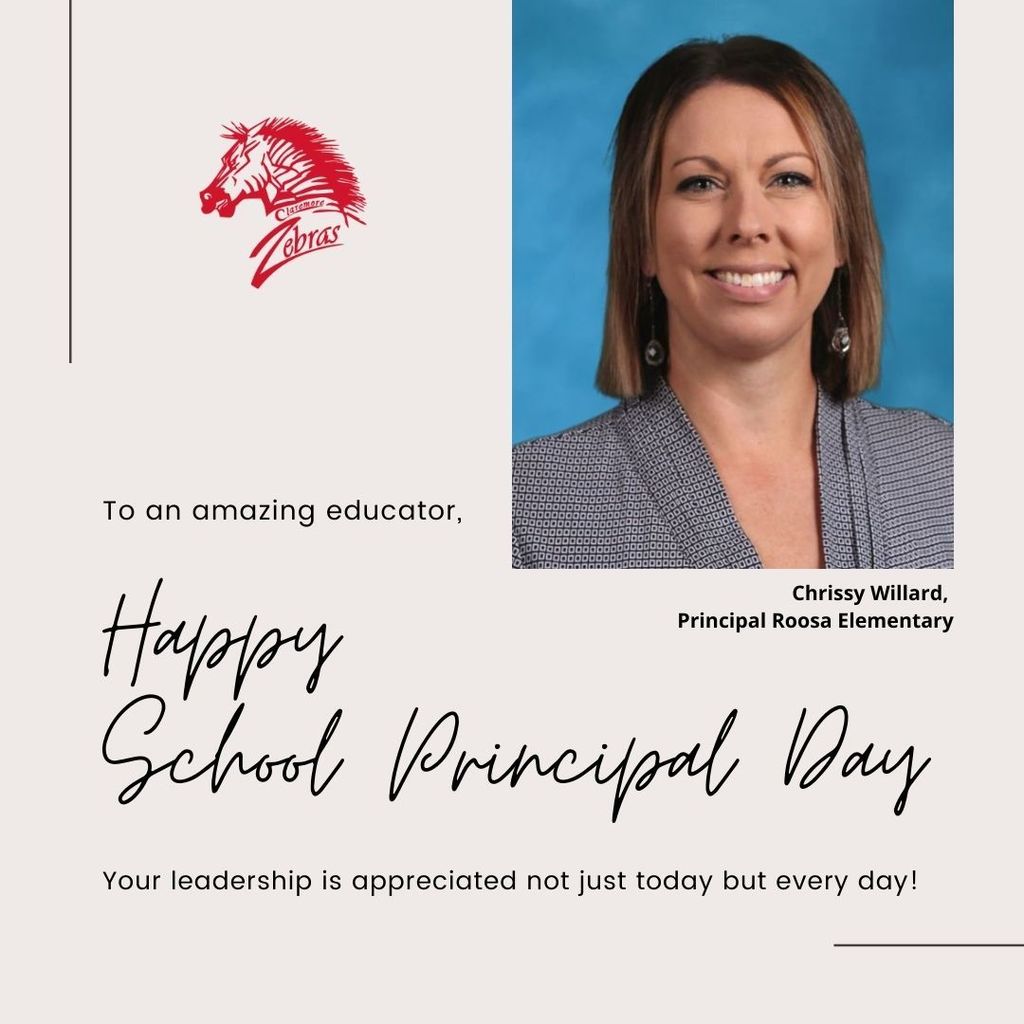Happy School Principal Day Mrs. Willard