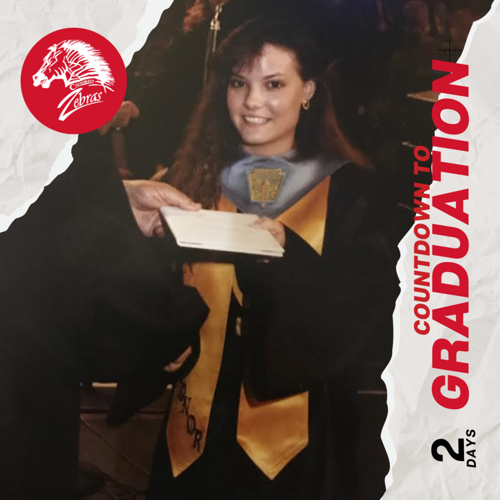 🎓 It’s May, and we know what that means… COUNTDOWN TO GRADUATION!   Let’s have a little fun as we anticipate and reflect on the last 13 school years of the Class of 2021!  Every morning in May, we will feature a graduation/senior photo of one of the teachers who helped build a foundation for this graduating class at CPS.   🎓2 days - What do you know about this teacher?  