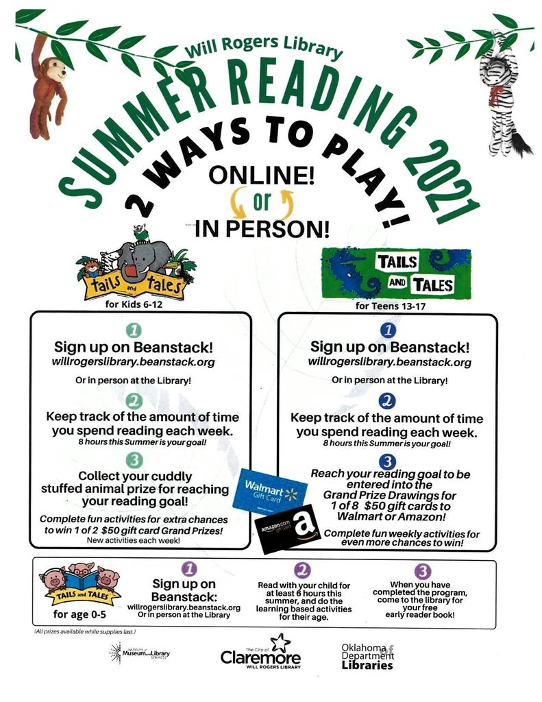 Claremont family, don't wait on this fun program! You still have time to participate! It might be summer, but that doesn't mean that our brains don't need a work out! Check out the Will Rogers Library Summer Reading Program! Guaranteed to keep that brain fresh - and a chance to win some awesome prizes! #CPSZEBRAPRIDE