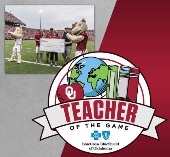 The University of Oklahoma is taking nominations for Teacher of the Game! I bet we have a few teachers who would love to represent #CPSZEBRAPRIDE on the field at Memorial Stadium. Now go nominate them for this opportunity.