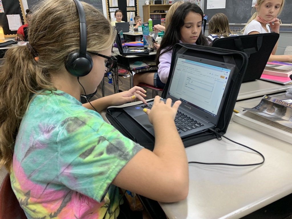 5th grade students use devices in every aspect of their learning. From assignments, to research, to testing, our classes take full advantage of their one-to-one access to devices. #CPSZEBRAPRIDE
