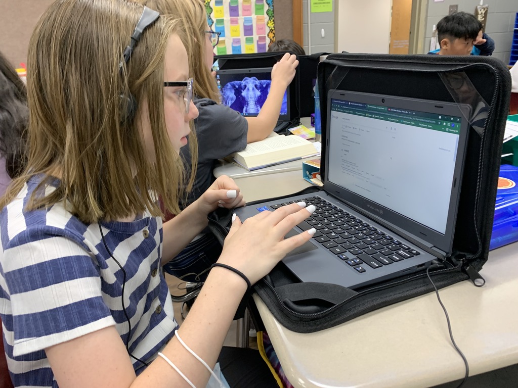 5th grade students use devices in every aspect of their learning. From assignments, to research, to testing, our classes take full advantage of their one-to-one access to devices. #CPSZEBRAPRIDE