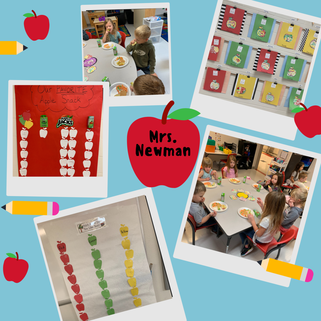 Newmans class with apples