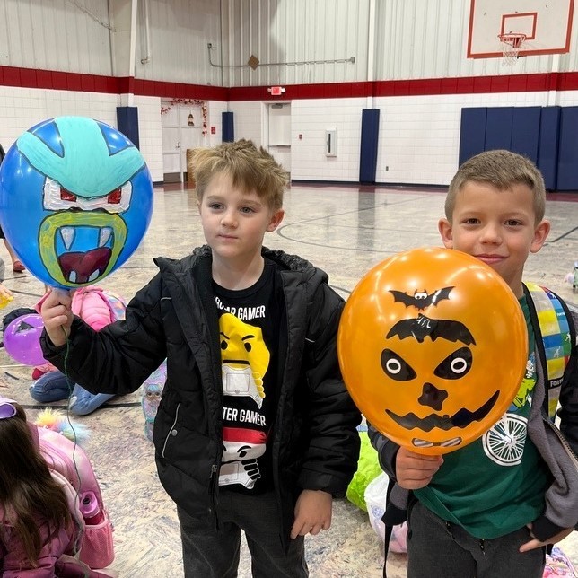 boys with balloon characters