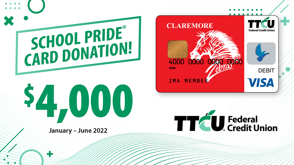 TTCU school pride visa card 
