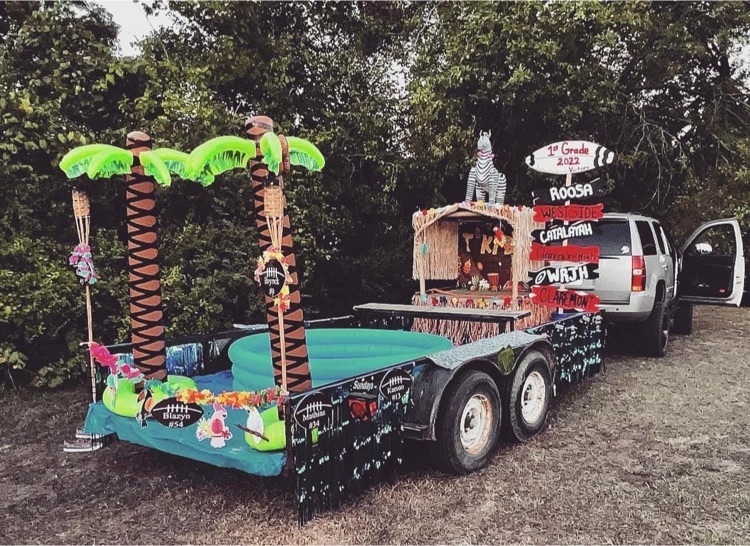 float with beach theme