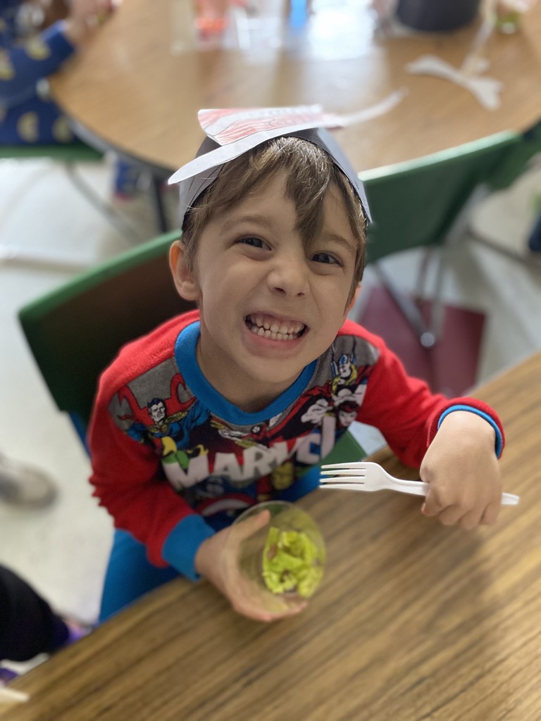 Mrs. Shrum's students learned a lot about Dr. Seuss during Read Across America Week! They heard stories he has written, did crafts that included characters from the books, and even got to taste green eggs and ham!   Sounds like they had a yummy fun time!   #CPSZEBRAPRIDE