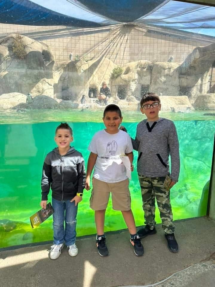 Elementary students on a field trip