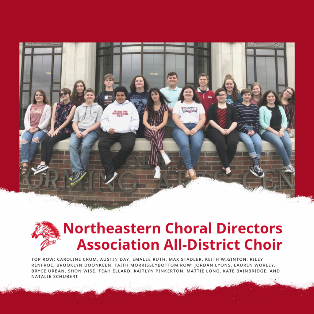 Seventeen CHS choral students selected for the Northeastern Choral Directors Association All-District Choir
