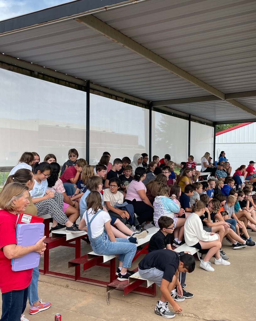 kids watching softball game