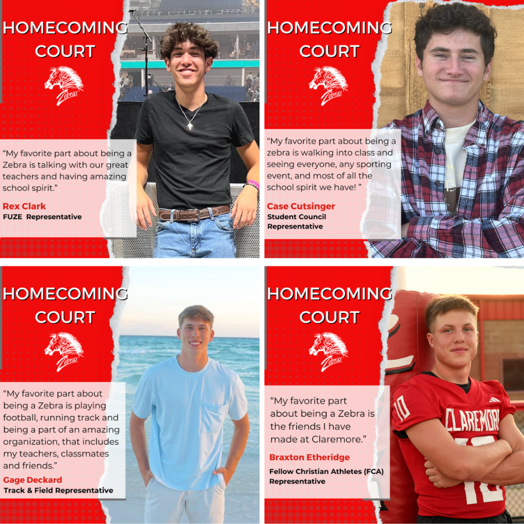 4 headshots of the hoco court
