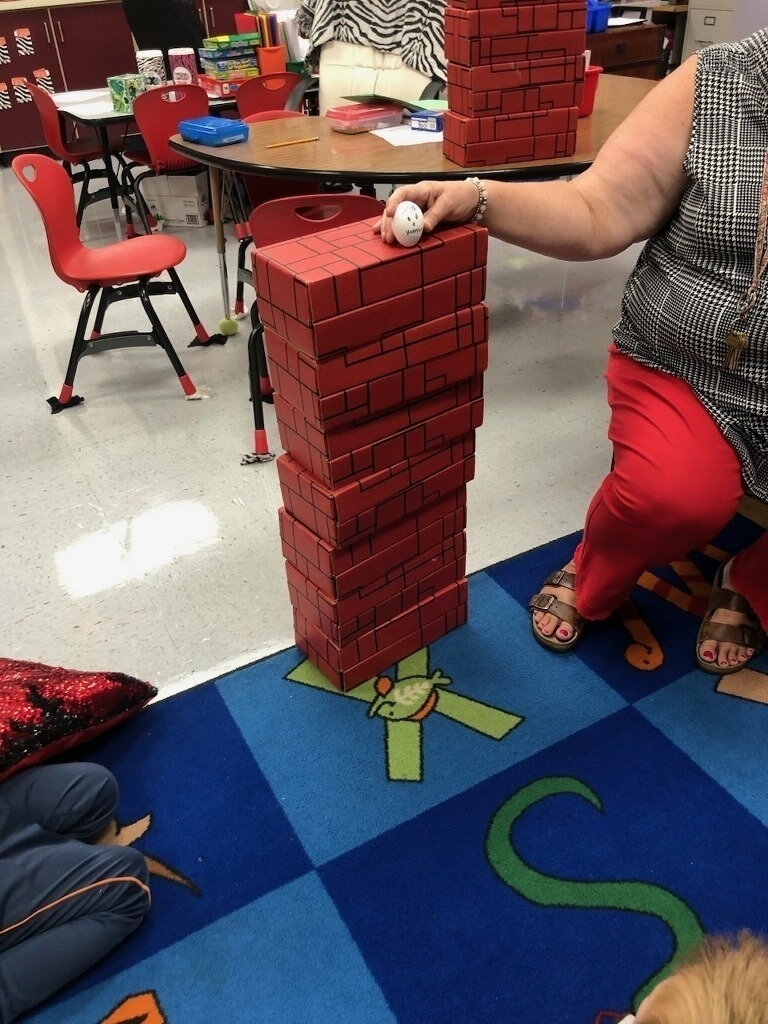 students doing an interactive lesson in connection to a story