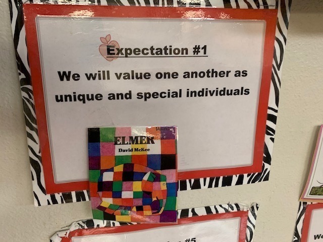 Catalayah Pre-K learns about Expectation #