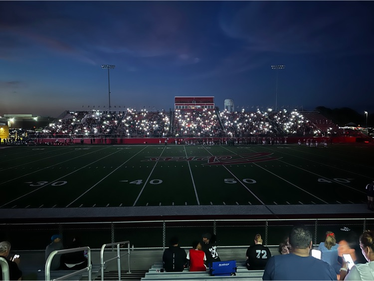 find the flashlight lighting at the stadium
