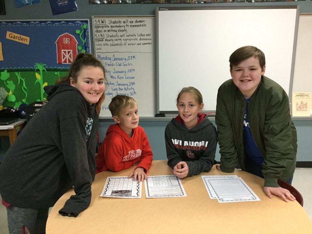 Mrs. Kropp's Social Studies Secret Agents are working on an escape room for history.