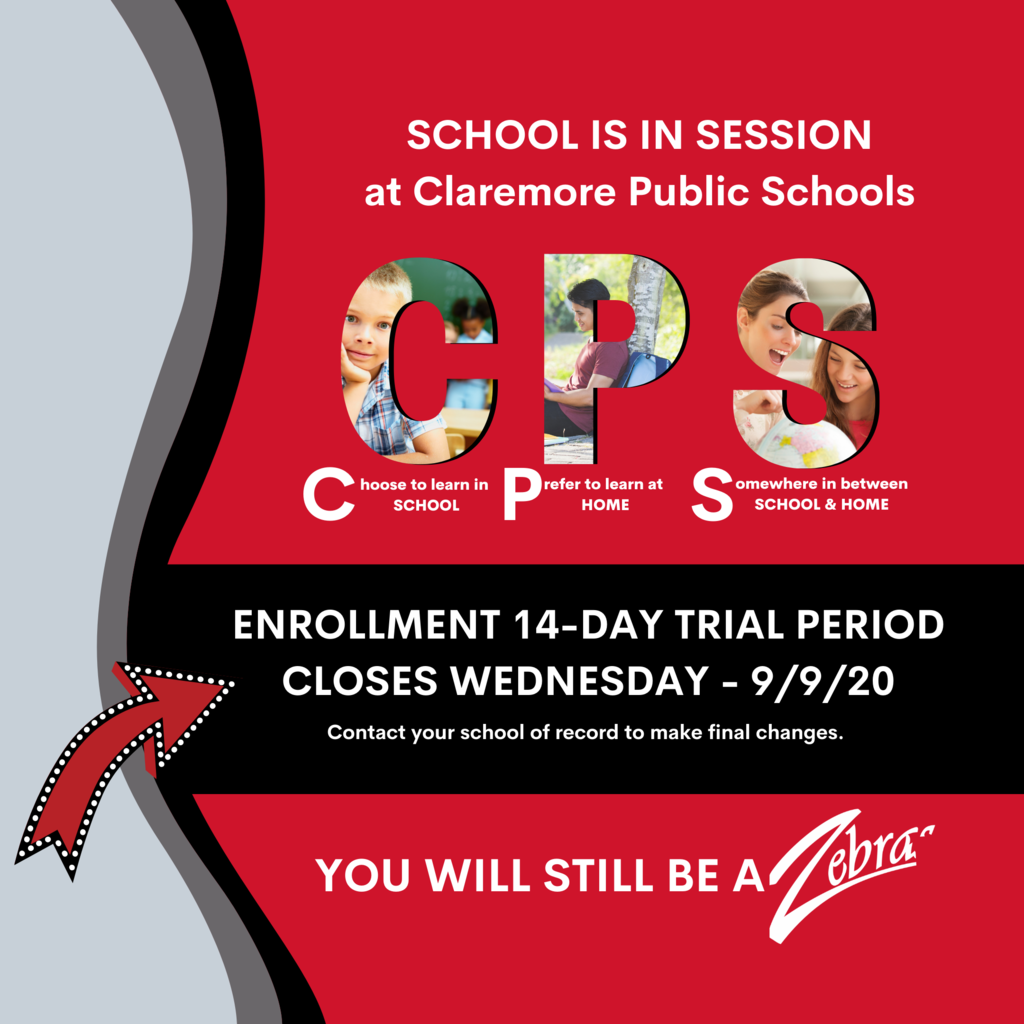 The 14-day Enrollment Options Trial Period Closes Wednesday, 9/9/20.  