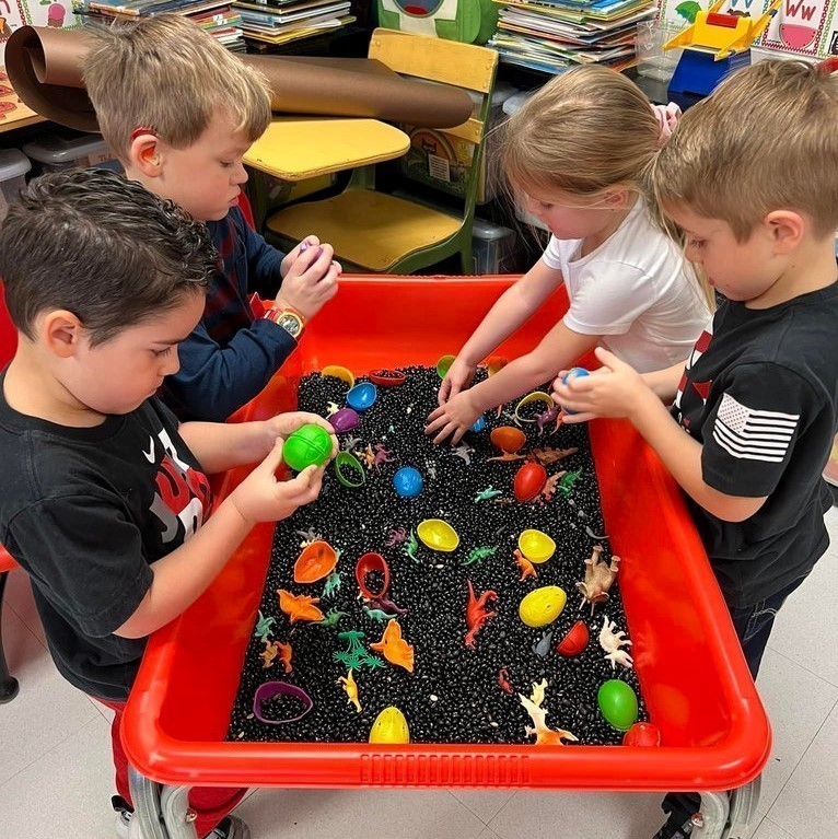 kids playing in centers